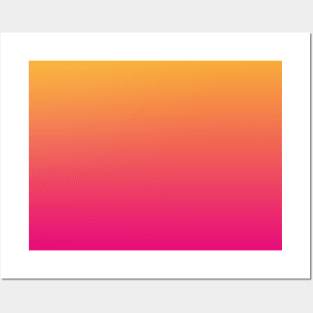 Ombre | Gradient Colors | Orange and Pink | Posters and Art